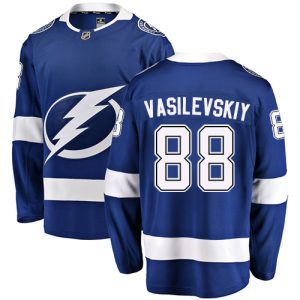 Herren Tampa Bay Lightning Eishockey Trikot Andrei Vasilevskiy #88 Breakaway Blau Fanatics Branded Heim